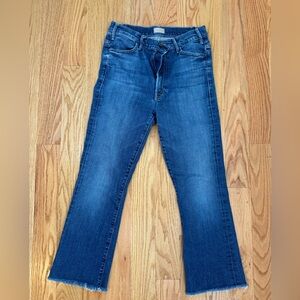 MOTHER denim - the hustler ankle frey high rise in right of passage size 28